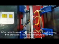 45 mm de moulage par injection Double flapper Cap 8cavité Pour bouteille de poivre