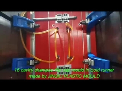 Moulage par injection à canaux froids à 16 cavités pour bouchon flip-top de shampooing pour la série de bouteilles de soins personnels